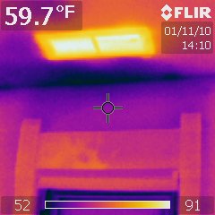 thermals 002 Cold air entering above window thermal image